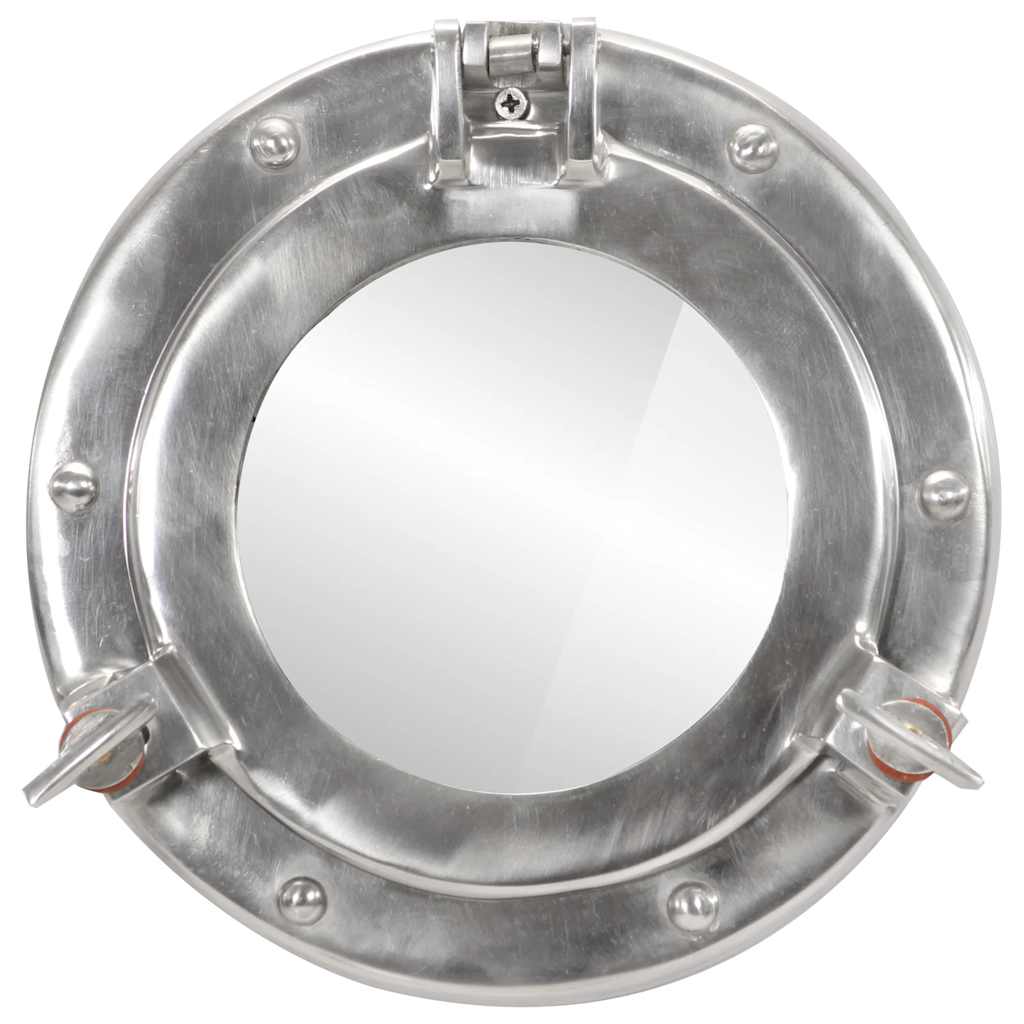 Koøjespejl Væghængt Aluminium Og Glas - Billede 2