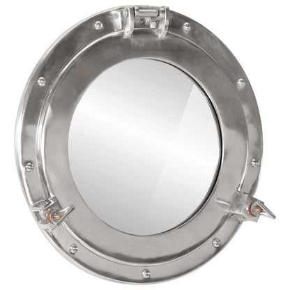 Koøjespejl Væghængt Aluminium Og Glas