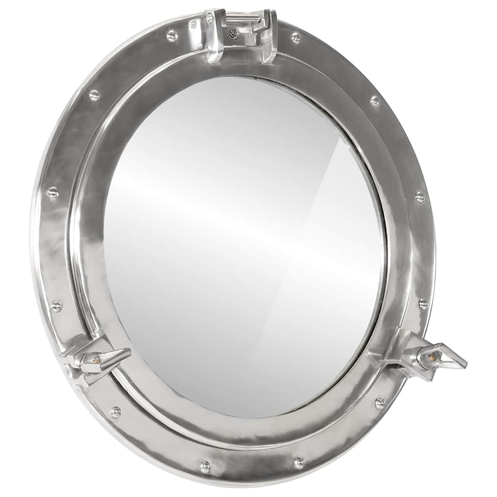 Koøjespejl Væghængt Aluminium Og Glas