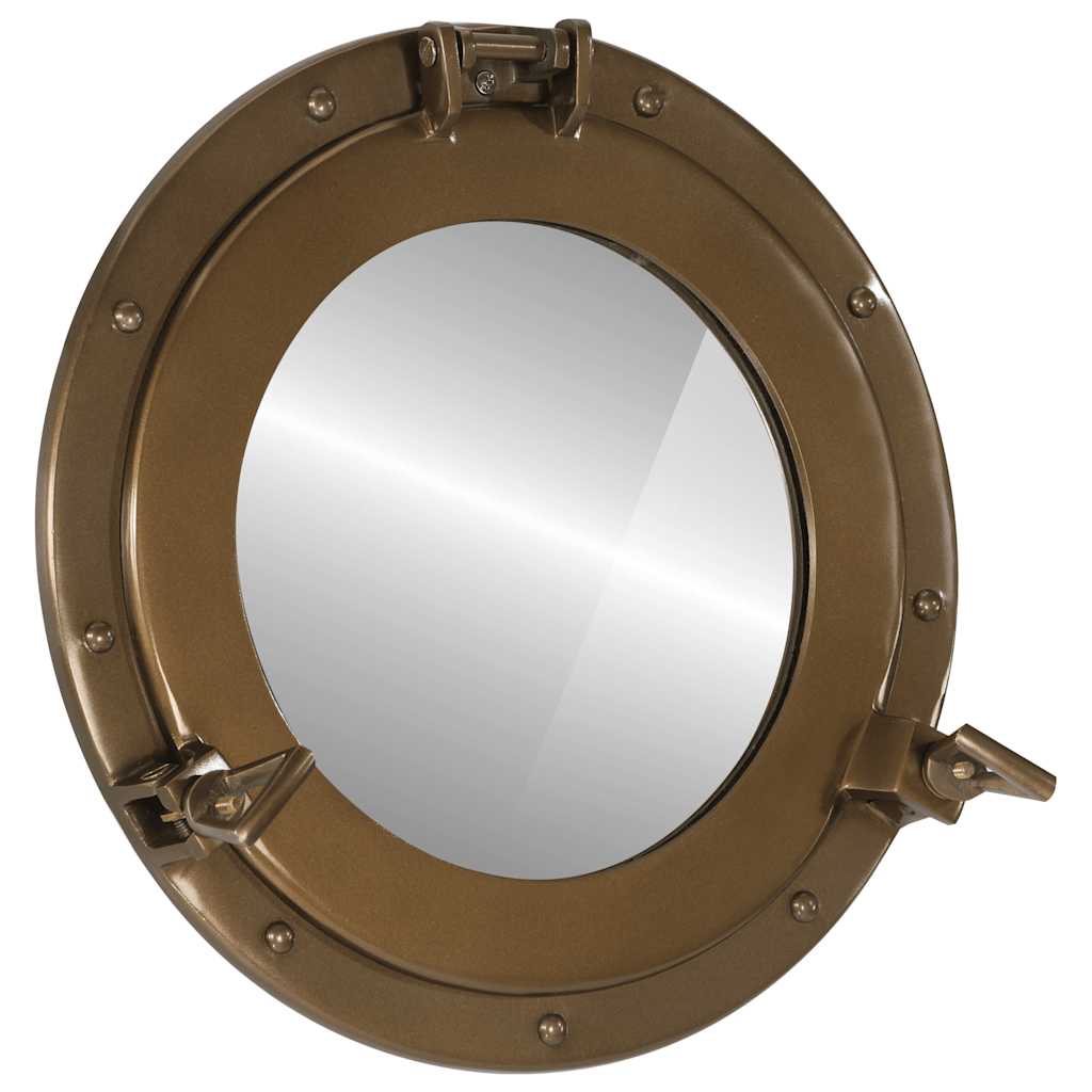 Koøjespejl Væghængt Aluminium Og Glas