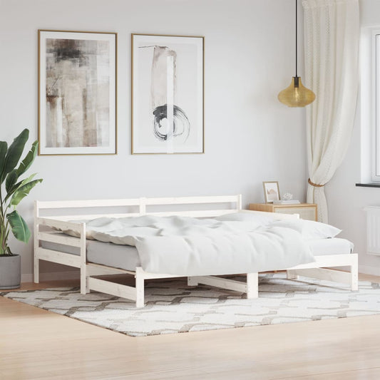 Daybed Med Udtræk Massivt Fyrretræ