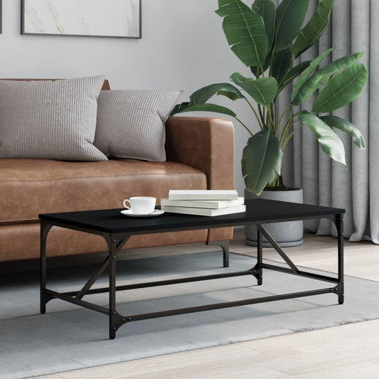 Sofabord 100X50X35 Cm Massivt Konstrueret Træ