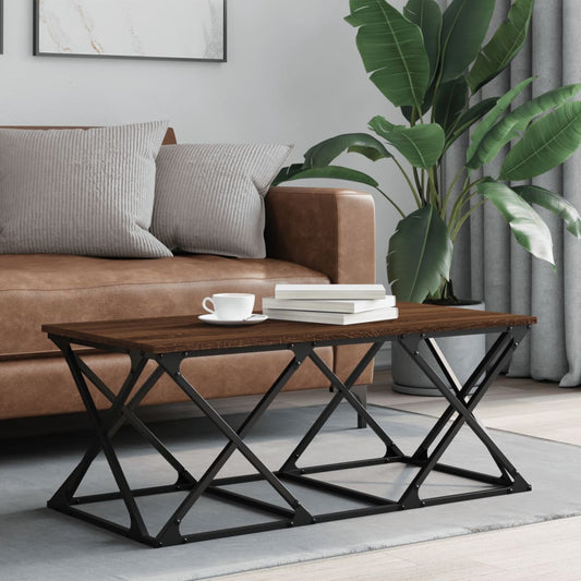 Sofabord 100X49X40 Cm Konstrueret Træ Etræsfarve