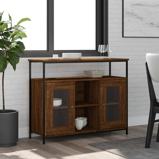 Skænk 100X35X80 Cm Konstrueret Træ Etræsfarve