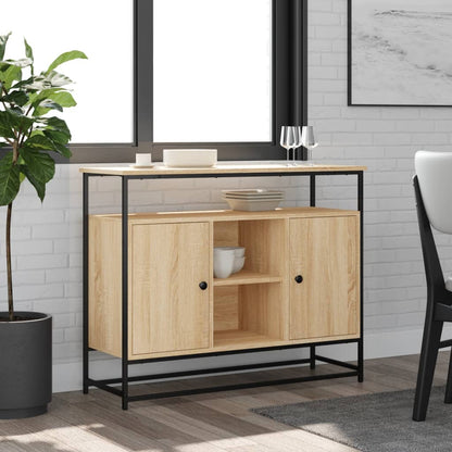 Skænk 100X35X80 Cm Konstrueret Træ Etræsfarve