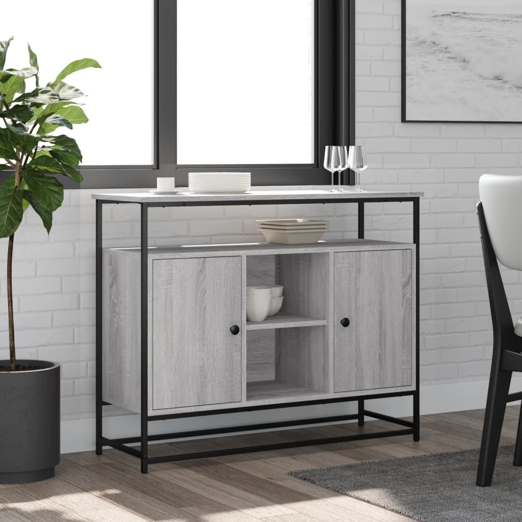 Skænk 100X35X80 Cm Konstrueret Træ Etræsfarve