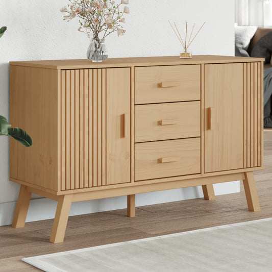 Skænk Olden 114X43X73,5 Cm Massivt Fyrretræ