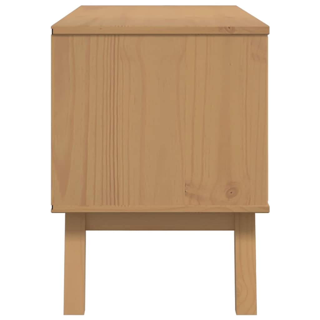 Tv-bord Olden 114x43x57 Cm Massivt Fyrretræ - Billede 7