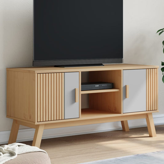 Tv-Bord Olden 114X43X57 Cm Massivt Fyrretræ