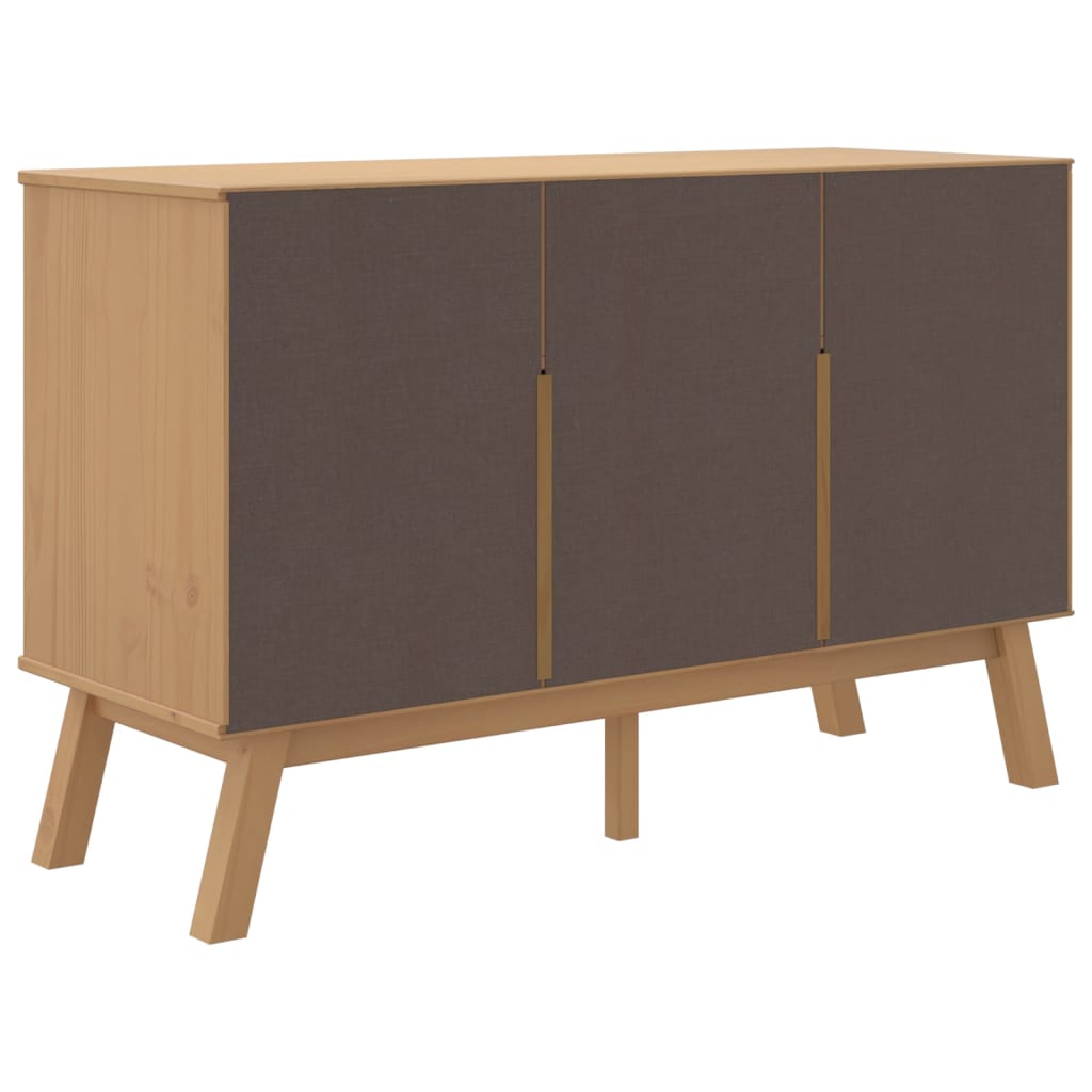 Skænk Olden 114x43x73,5 Cm Massivt Fyrretræ Brun - Billede 10