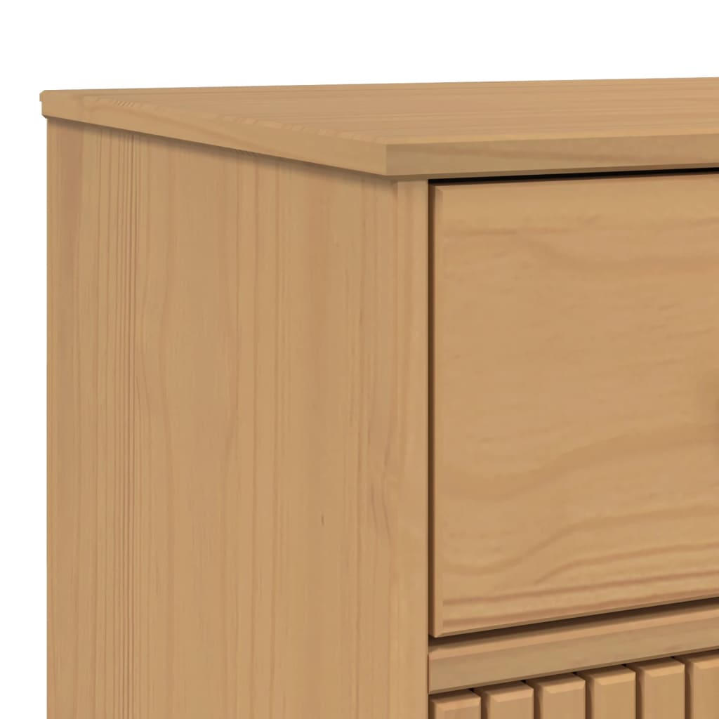 Skænk Olden 114x43x73,5 Cm Massivt Fyrretræ Brun - Billede 11