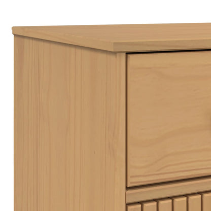 Skænk Olden 114x43x73,5 Cm Massivt Fyrretræ Brun - Billede 11