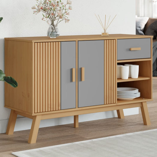 Skænk Olden 114X43X73,5 Cm Massivt Fyrretræ