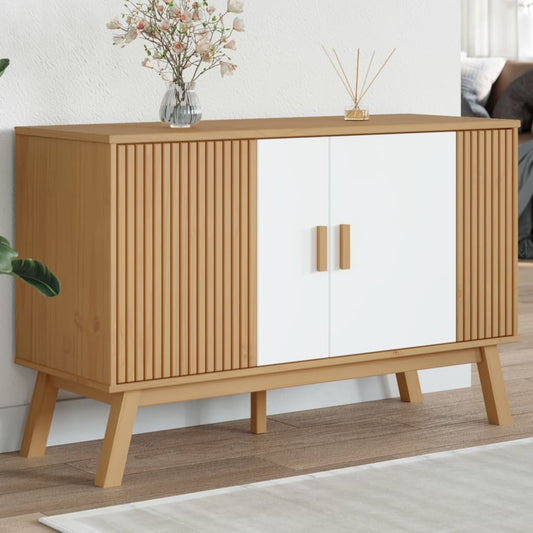 Skænk Olden 114X43X73,5 Cm Massivt Fyrretræ