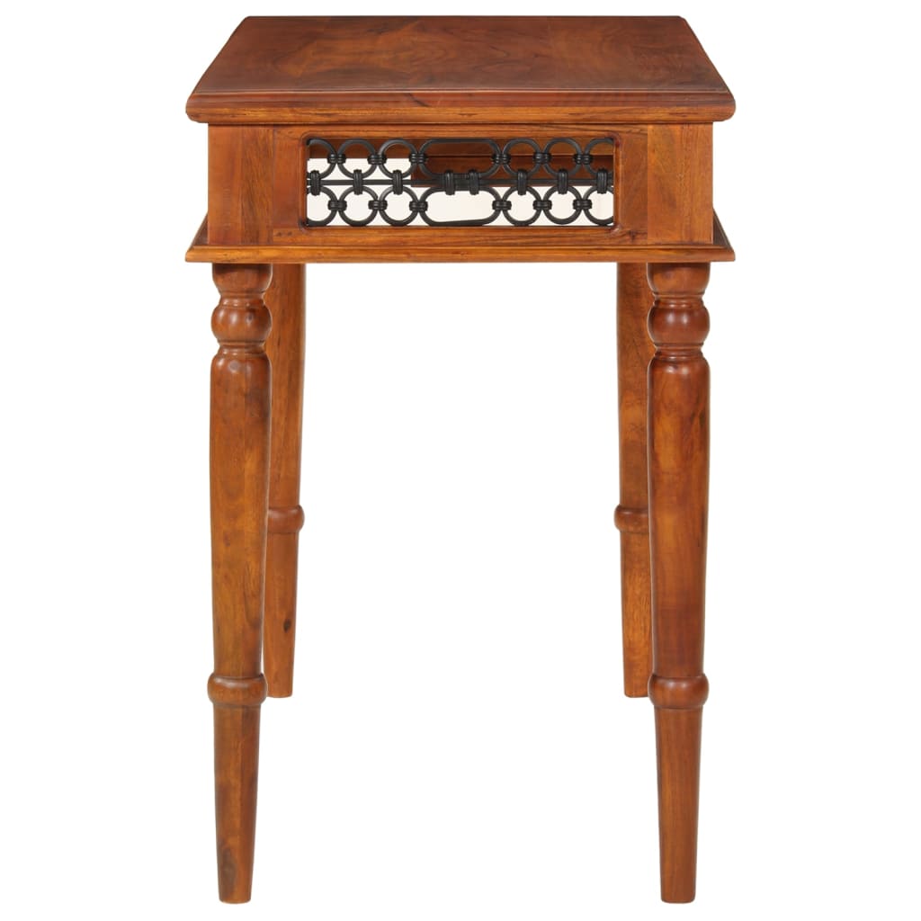 Skrivebord Med Skuffe 110x50x76 Cm Massivt Akacietræ - Billede 4