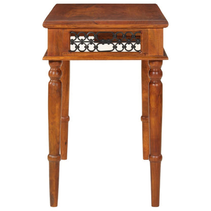 Skrivebord Med Skuffe 110x50x76 Cm Massivt Akacietræ - Billede 4