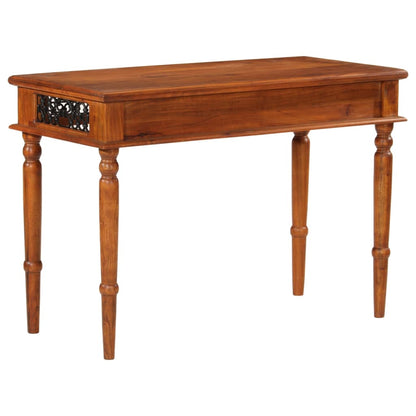 Skrivebord Med Skuffe 110x50x76 Cm Massivt Akacietræ - Billede 5