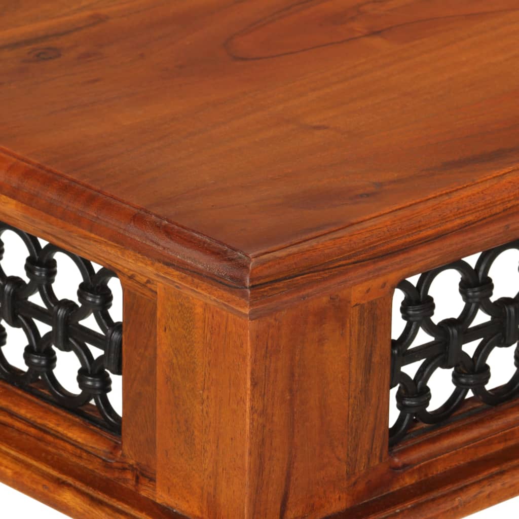 Skrivebord Med Skuffe 110x50x76 Cm Massivt Akacietræ - Billede 7