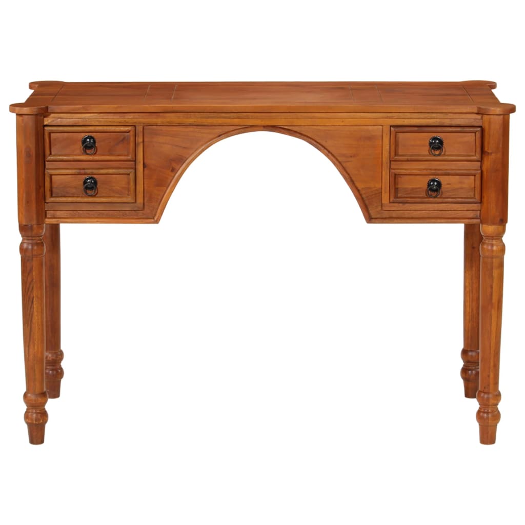 Skrivebord Med Skuffer 110x50x76 Cm Massivt Akacietræ - Billede 3