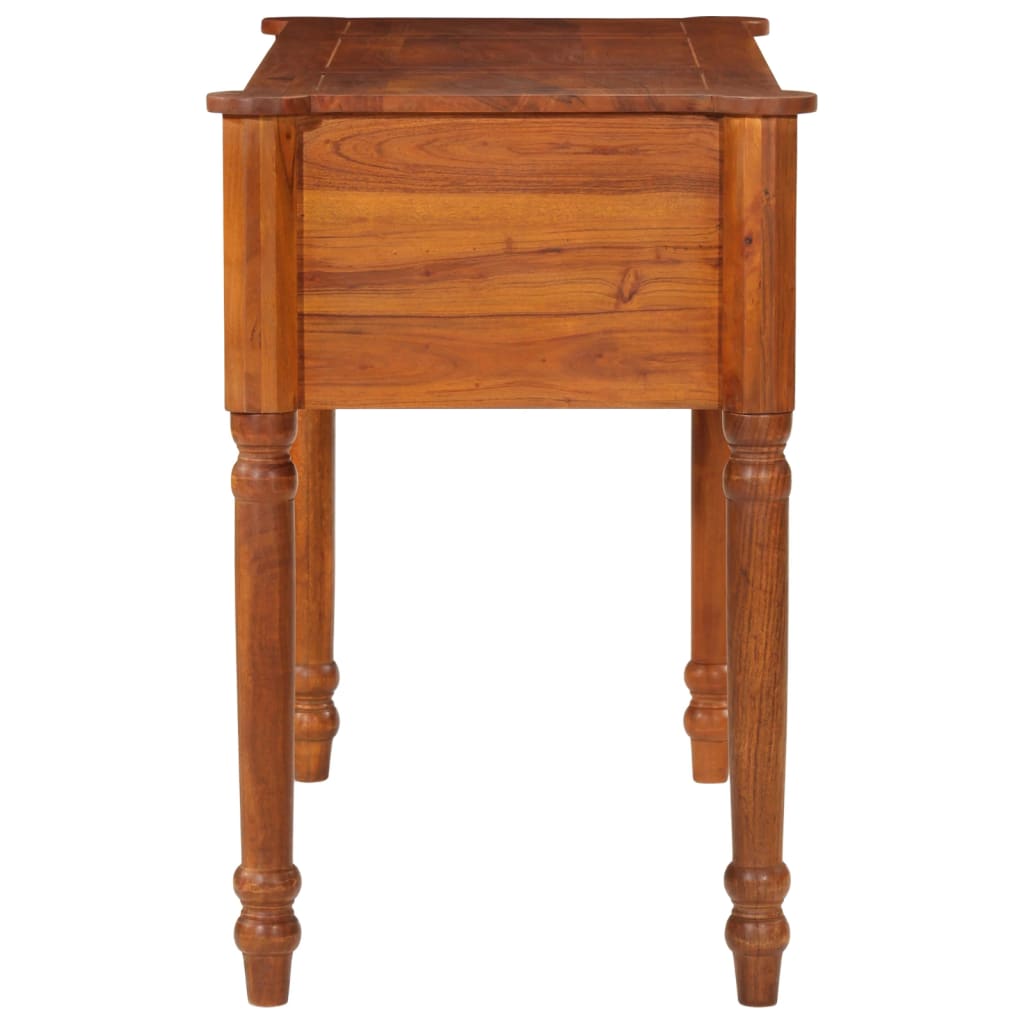 Skrivebord Med Skuffer 110x50x76 Cm Massivt Akacietræ - Billede 4