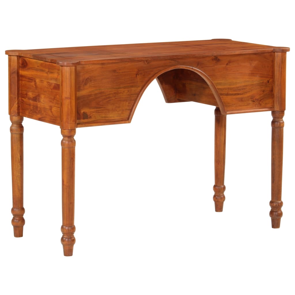 Skrivebord Med Skuffer 110x50x76 Cm Massivt Akacietræ - Billede 5