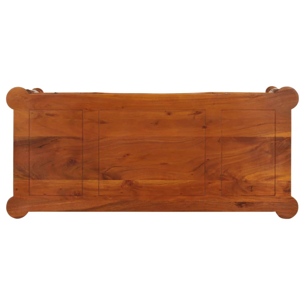 Skrivebord Med Skuffer 110x50x76 Cm Massivt Akacietræ - Billede 6