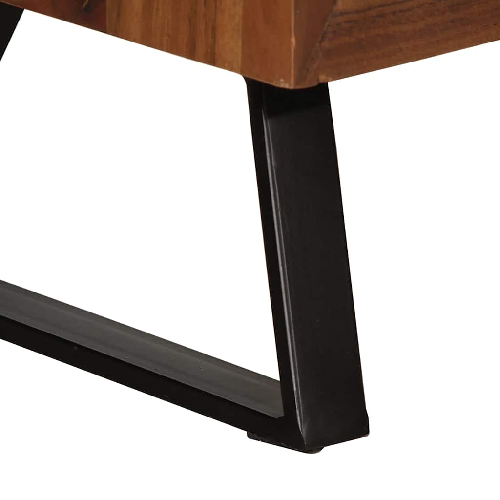 Skuffeskab Honningbrun 70X35X70 Cm Massivt Træ Akacie