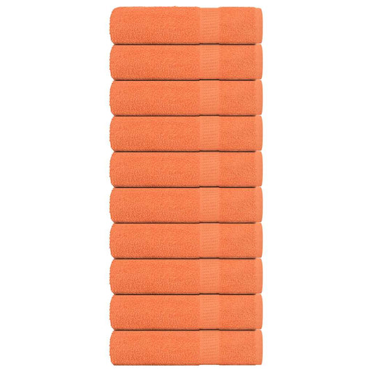 Håndklæder 10 Stk. 360 G/M2 100 % Bomuld Orange