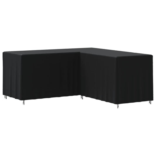 L-Formet Sofaovertræk 420D Oxfordstof Sort
