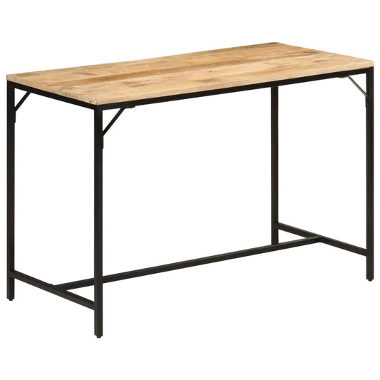 Konsolbord 110X55X75 Cm Massivt Ru Mangotræ Og Jern