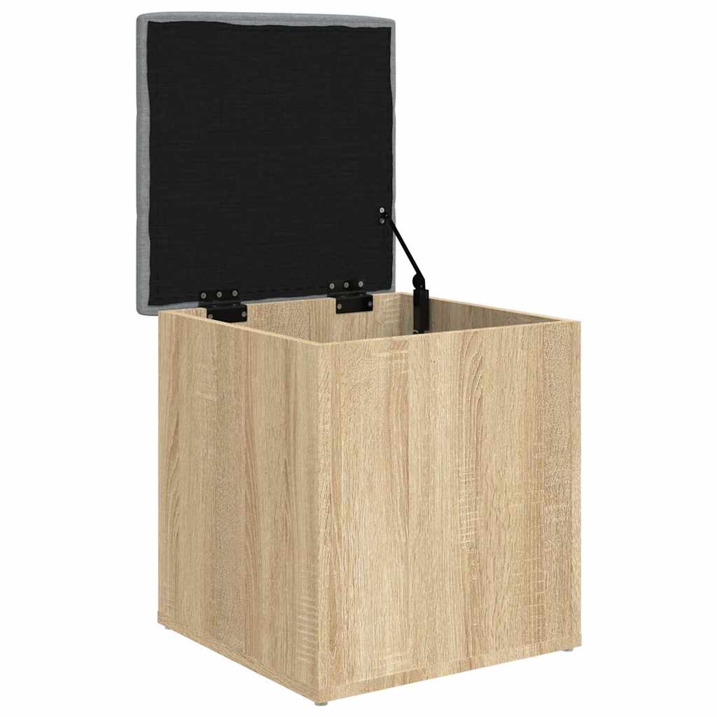 Opbevaringsbænk Sonoma Eg 42x42x45 Cm Konstrueret Træ - Billede 4