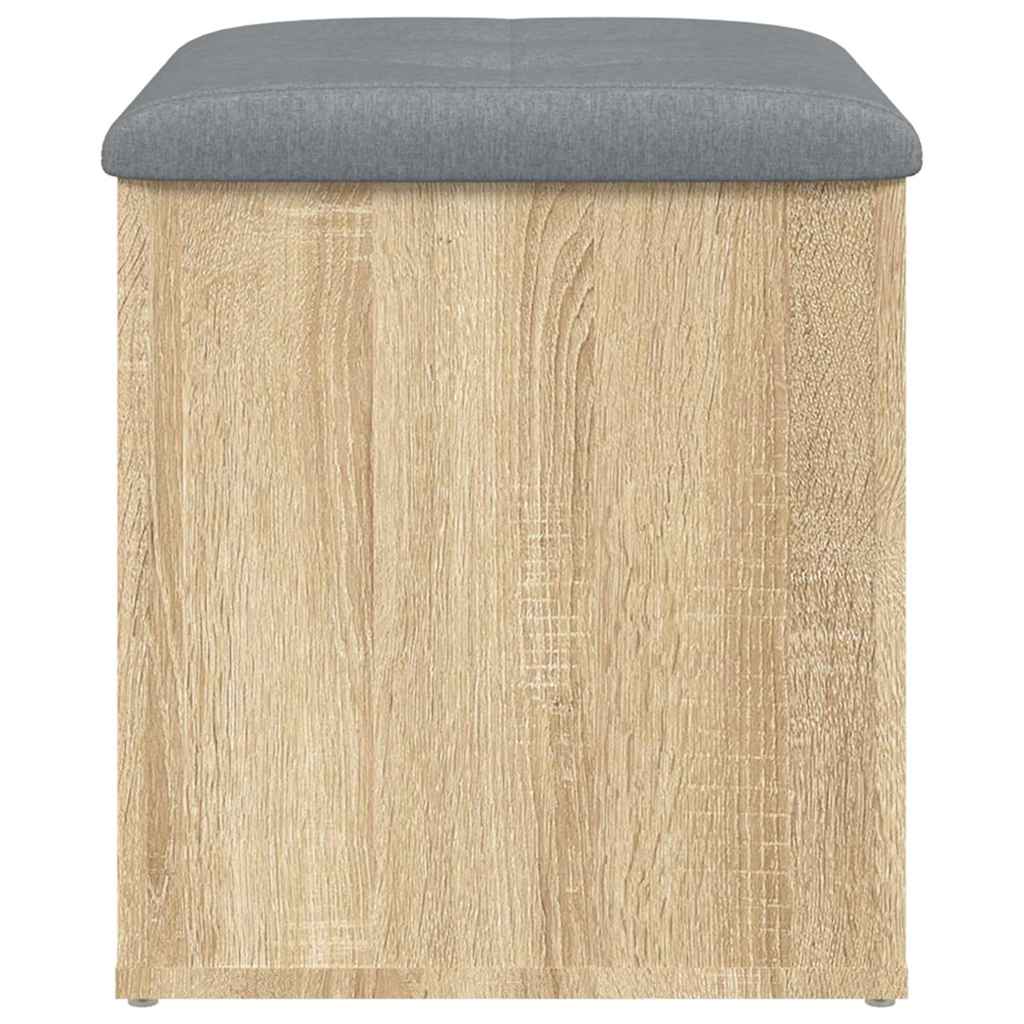 Opbevaringsbænk Sonoma Eg 42x42x45 Cm Konstrueret Træ - Billede 5