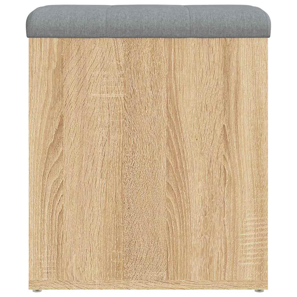 Opbevaringsbænk Sonoma Eg 42x42x45 Cm Konstrueret Træ - Billede 6