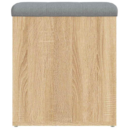 Opbevaringsbænk Sonoma Eg 42x42x45 Cm Konstrueret Træ - Billede 6