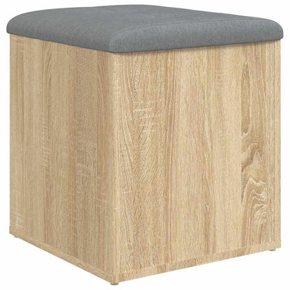 Opbevaringsbænk Sonoma Eg 42x42x45 Cm Konstrueret Træ - Billede 7