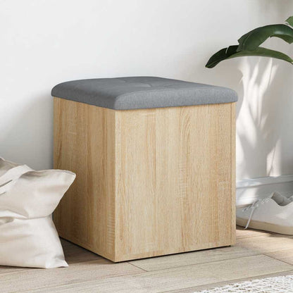 Opbevaringsbænk Sonoma Eg 42x42x45 Cm Konstrueret Træ - Hovedbillede