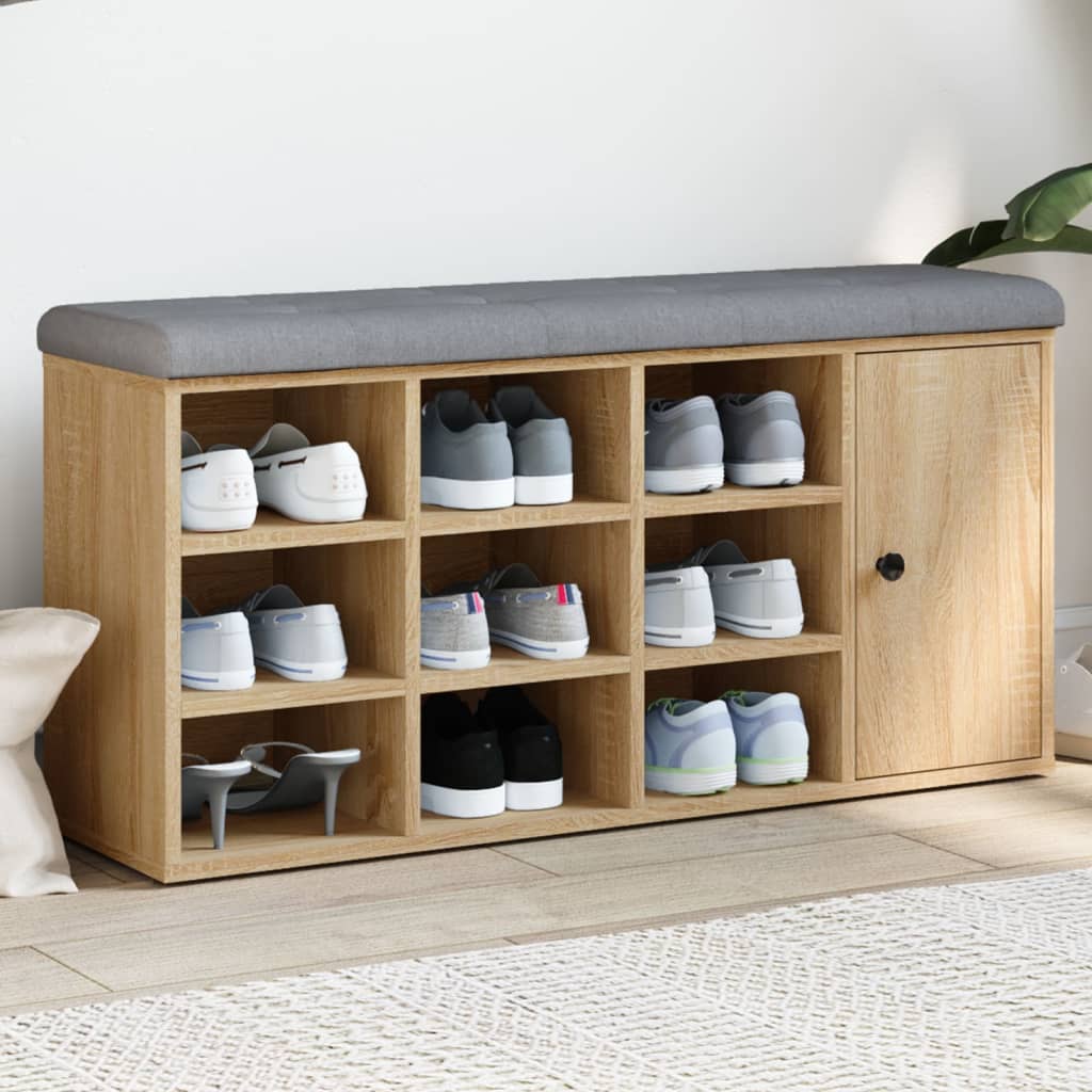 Skobænk 102X32X50 Cm Konstrueret Træ