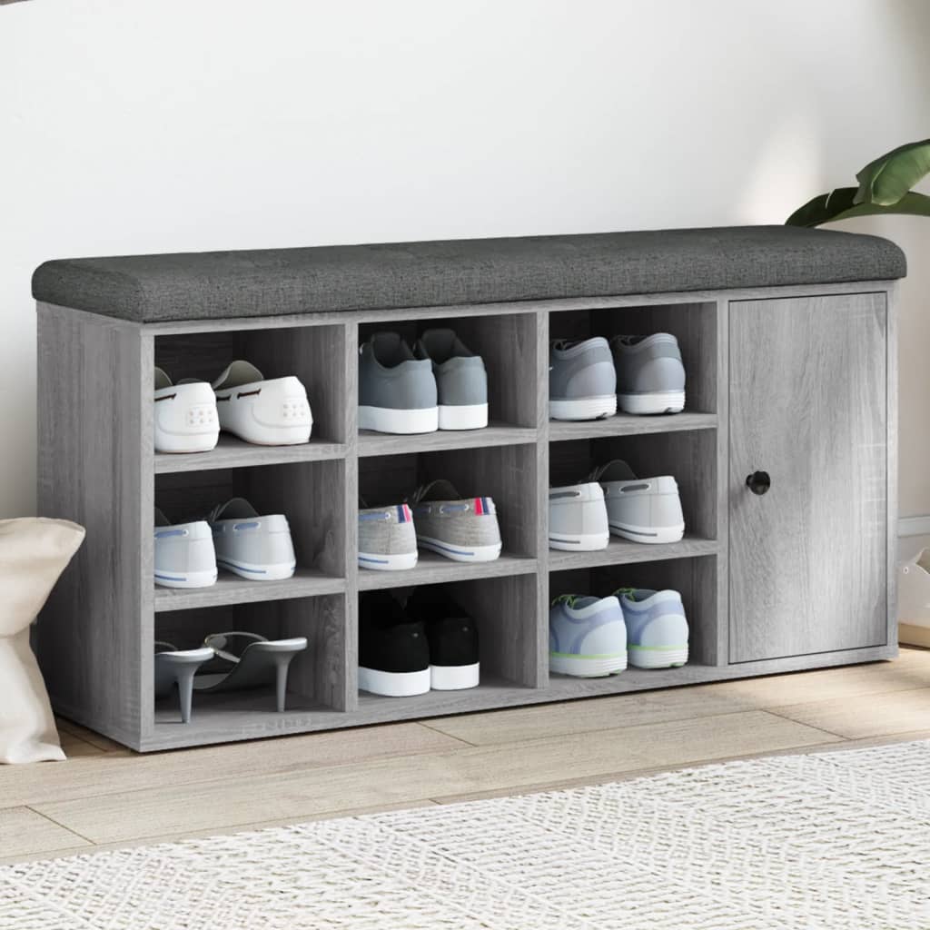 Skobænk 102X32X50 Cm Konstrueret Træ