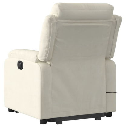 Løftestol Velour Farvet Creme