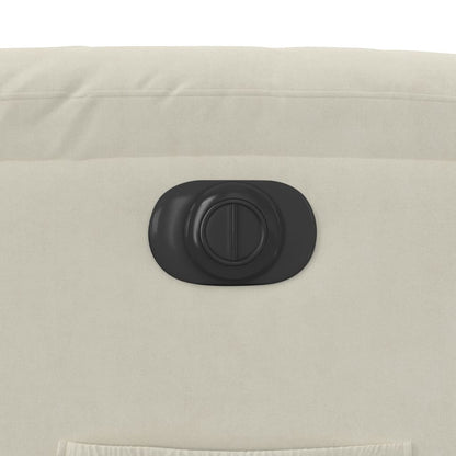 Løftestol Velour Farvet Creme