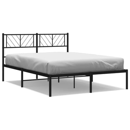 Sengeramme Med Sengegavl 140x190 Cm Metal - Billede 2