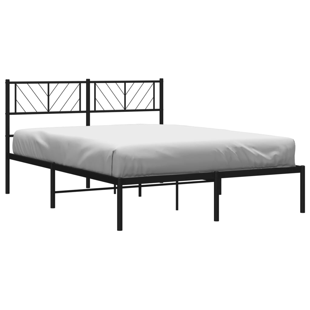 Sengeramme Med Sengegavl 140x190 Cm Metal - Billede 3