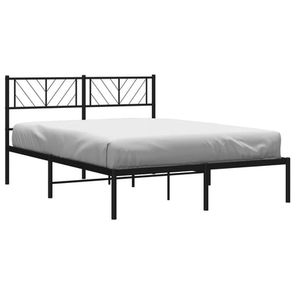 Sengeramme Med Sengegavl 140x190 Cm Metal - Billede 3