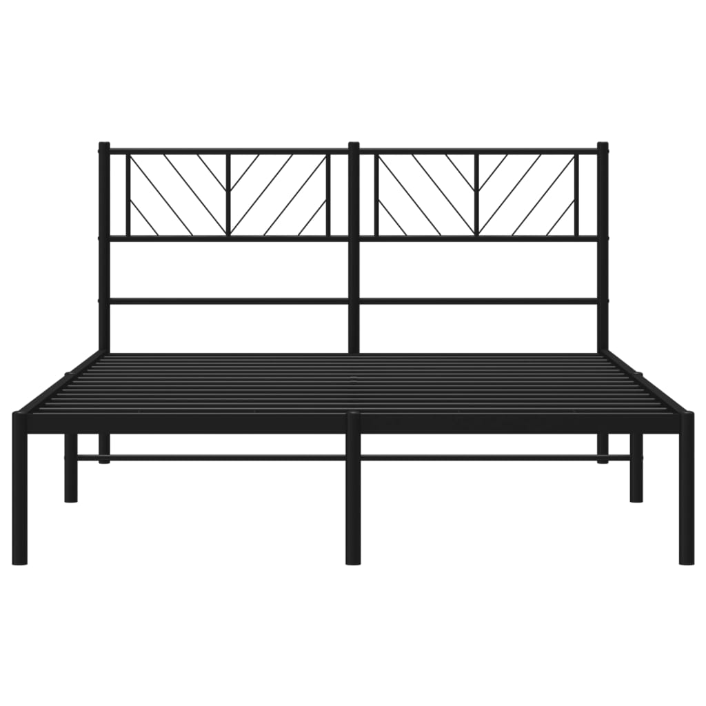 Sengeramme Med Sengegavl 140x190 Cm Metal - Billede 5