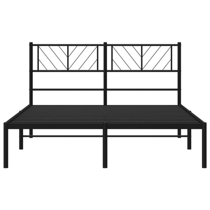 Sengeramme Med Sengegavl 140x190 Cm Metal - Billede 5