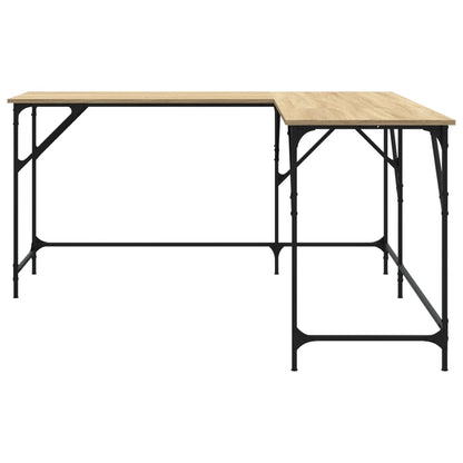 Skrivebord 149x149x75 Cm Konstrueret Træ - Billede 5