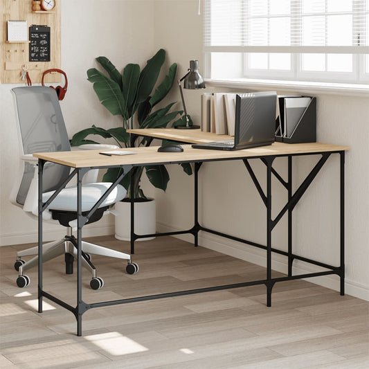 Skrivebord 149x149x75 Cm Konstrueret Træ - Hovedbillede