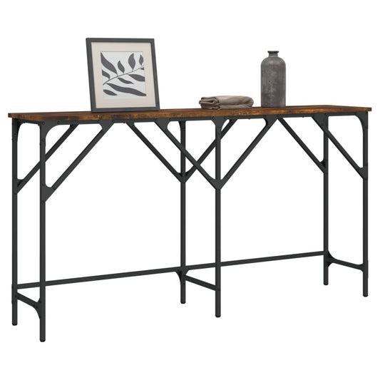 Konsolbord 140X29X75 Cm Konstrueret Træ Etræsfarve