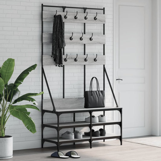 Tøjstativ Med Skoopbevaring 100X40X184 Cm