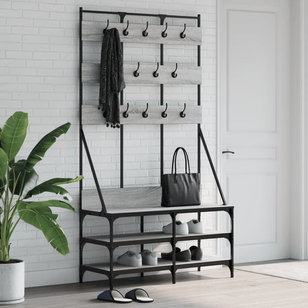Tøjstativ Med Skoopbevaring 100X40X184 Cm